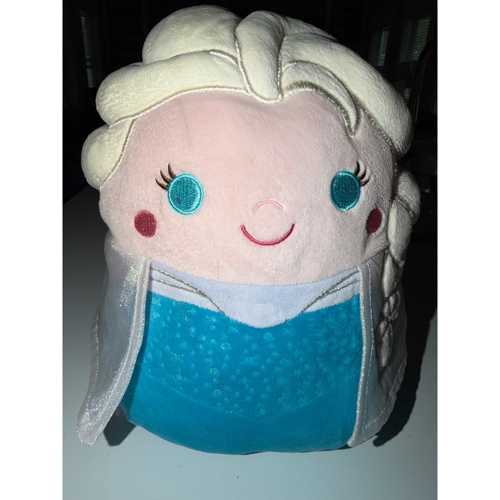 Disney Frozen Elsa Squishmallow 10 Inch Plush Kellytoy Blue SQK1018